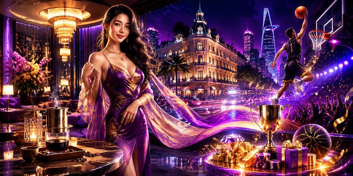 Người dùng TP. Hồ Chí Minh theo dõi cược bóng rổ bên cà phê buổi tối